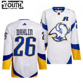 Lasten NHL Buffalo Sabres Pelipaita Rasmus Dahlin 26 Reverse Retro 2.0 Adidas 2022-23 Valkoinen Authentic